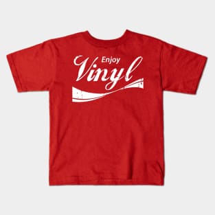 Enjoy Vinyl Record Kids T-Shirt